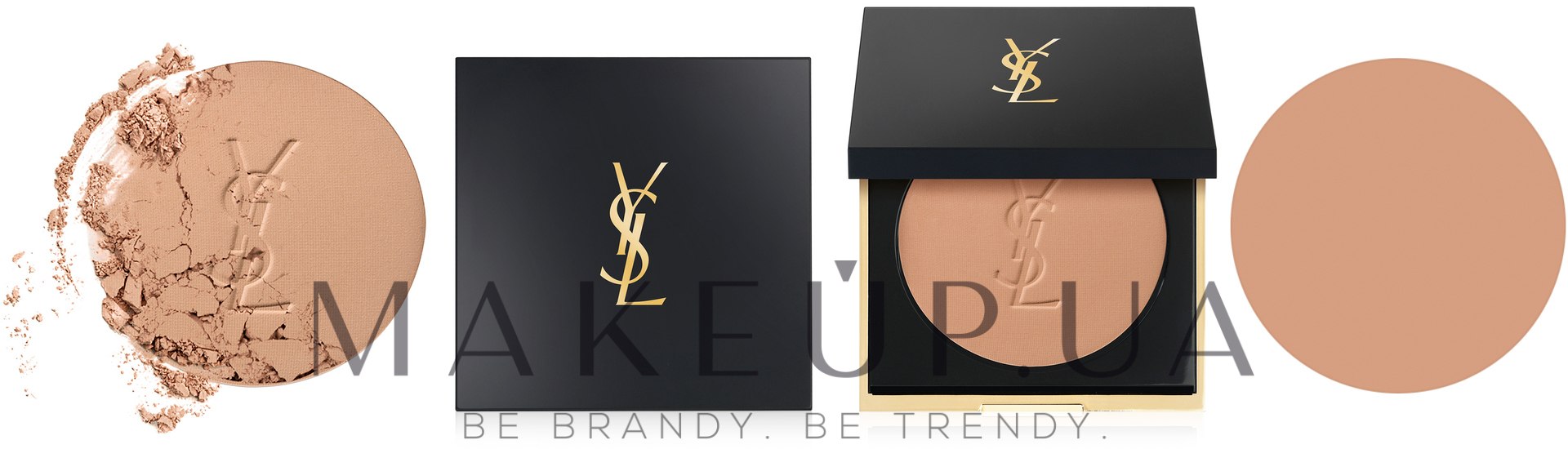 Компактна пудра з матувальним ефектом - Yves Saint Laurent Encre De Peau All Hours Setting Powder — фото B40 - Sand