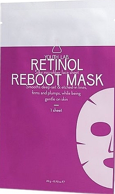 Тканинна маска для обличчя з ретинолом - Youth Lab. Retinol Reboot Mask — фото N1
