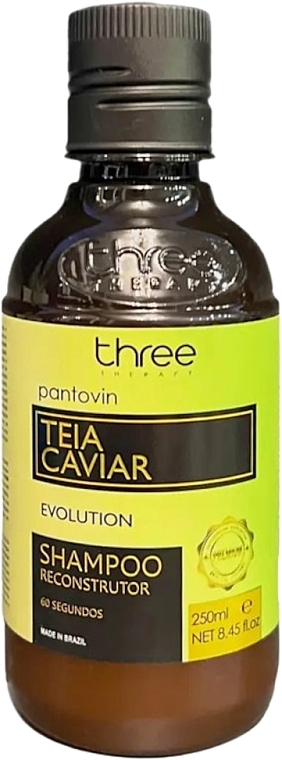 Шампунь для хрупких волос - Three Therapy Shampoo Teia Caviar  — фото N1