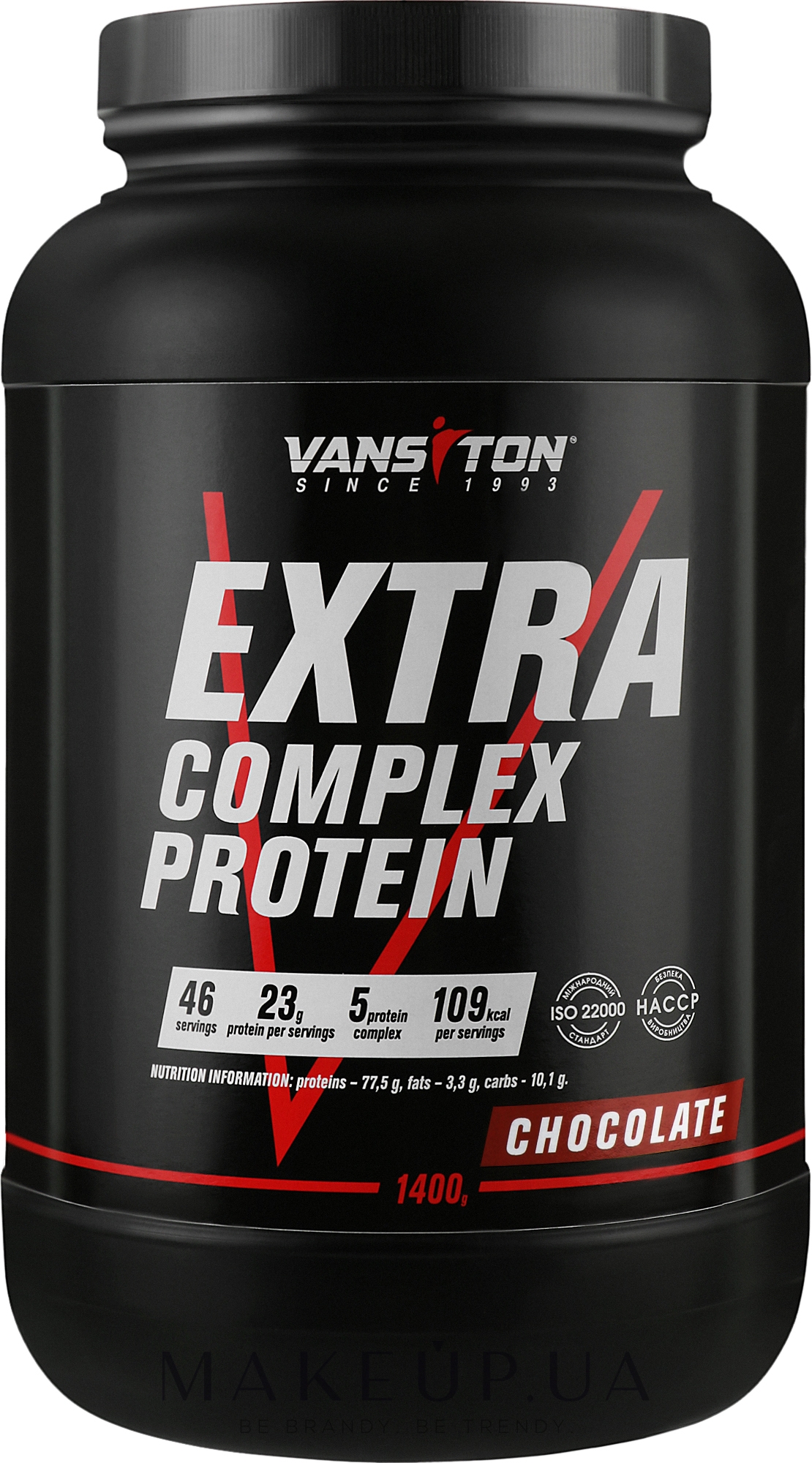 Протеїн екстра «Шоколад» - Vansiton Extra Complex Protein Chocolate — фото 1400g