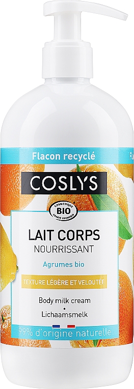 Молочко для тела с органическими цитрусовыми фруктами - Coslys Body Care Body Cream Milk
