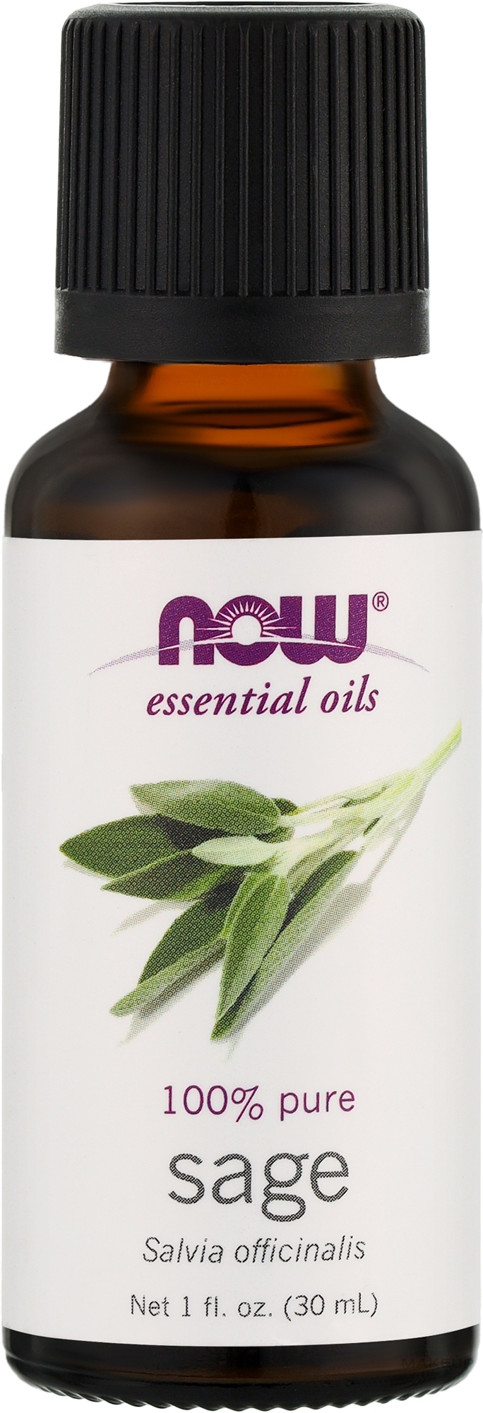 Ефірна олія шавлії - Now Foods Essential Oils 100% Pure Sage — фото 30ml