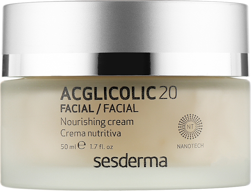 Нічний поживний крем проти старіння шкіри - SesDerma Laboratories Acglicolic 20 Nourishing Cream