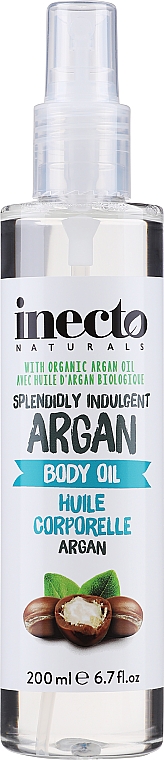 Масло для тела с аргановым маслом - Inecto Splendidly Indulgent Argan Body Oil — фото N1