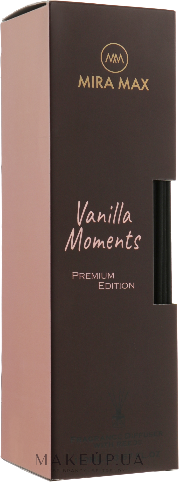 Аромадиффузор + тестер - Mira Max Vanilla Moments Fragrance Diffuser With Reeds Premium Edition — фото 110ml