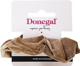 Резинка для волосся, FA-5616, світло-коричнева, варіант 2 - Donegal — фото N1
