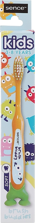Дитяча зубна щітка, жовта - Sence Fresh Kids Soft Toothbrush — фото N1
