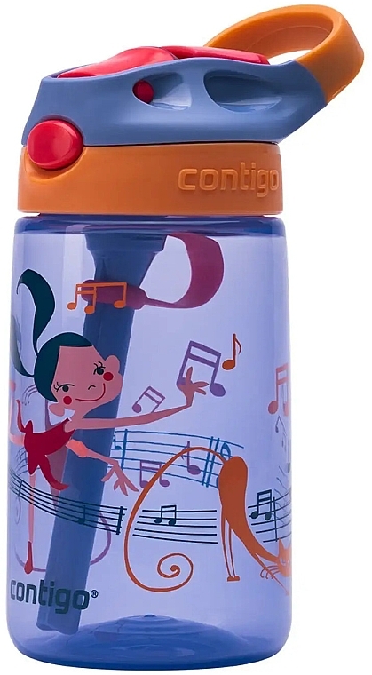 Детская бутылка для воды, 414 мл - Contigo Gizmo Flip Wink Dancer — фото N1