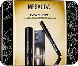 Духи, Парфюмерия, косметика Набор - Mesauda Milano Kit Eye-Xlusive (mascara/9ml + e/pencil/0.8g + eyeshadow/3g)