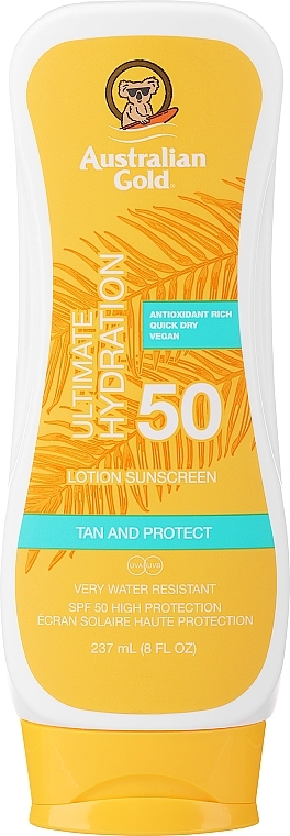 Солнцезащитный лосьон для тела - Australian Gold Lotion Sunscreen Moisture Max SPF 50 — фото N1