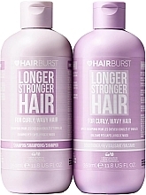 Набор для вьющихся и волнистых волос - Hairburst Longer Stronger Hair (shm/350ml + cond/350ml) — фото N1