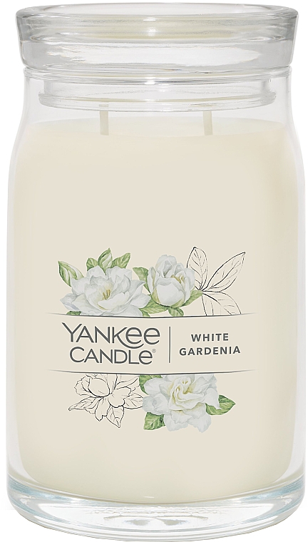 Ароматическая свеча в банке "Белая гардения", 2 фитиля - Yankee Candle White Gardenia — фото N1