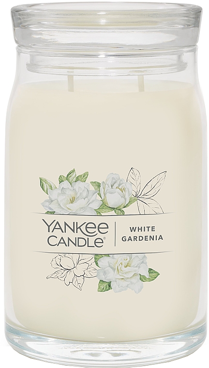 Ароматична свічка у банці "Біла гарденія", 2 ґноти - Yankee Candle White Gardenia — фото N1