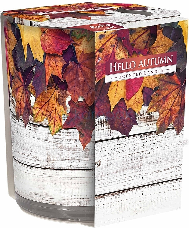 Ароматична свічка у склянці "Привіт, осінь" - Bispol Scented Candle Hello Autumn — фото N1