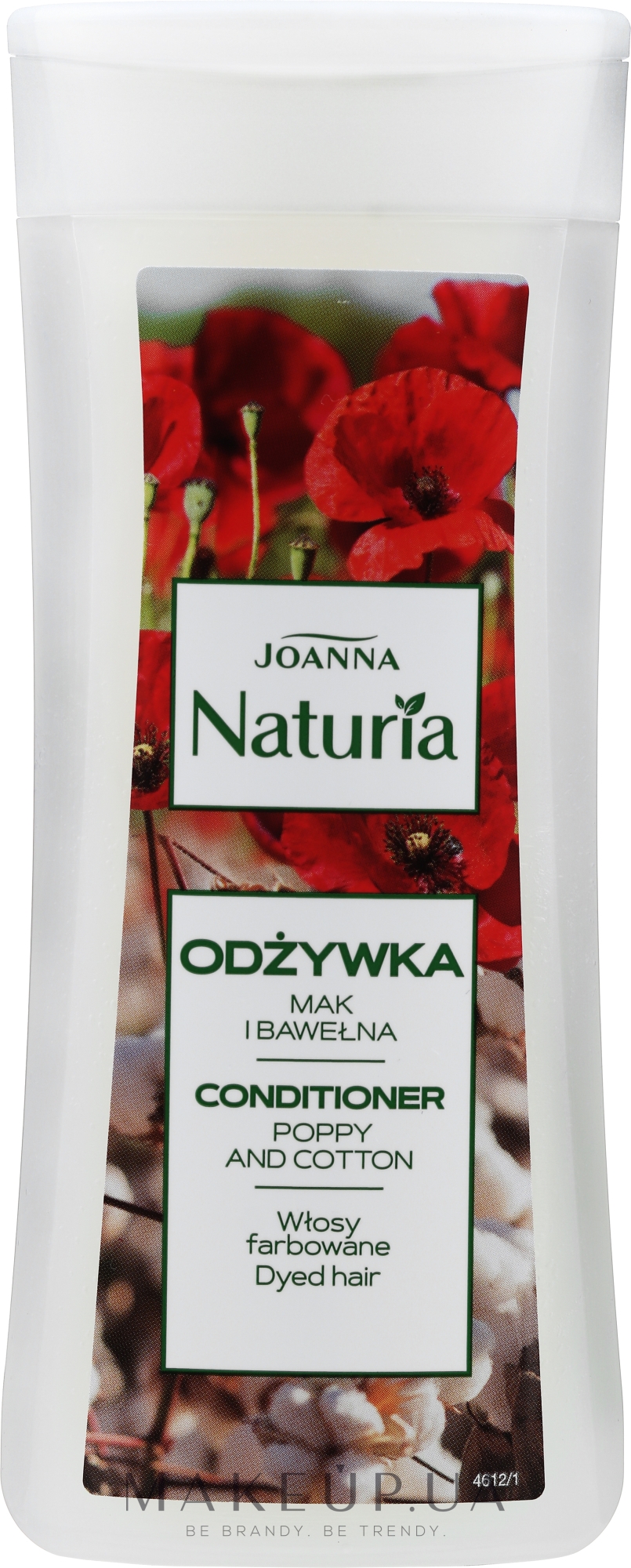 Кондиціонер для фарбованого волосся "Мак і бавовна" - Joanna Naturia Conditioner With Poppy And Cotton — фото 200g