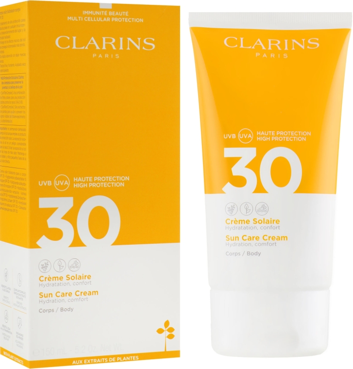 Солнцезащитный крем для тела - Clarins Solaire Corps Hydratante Cream SPF 30 — фото N1