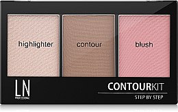 Духи, Парфюмерия, косметика УЦЕНКА Палетка для контуринга 3 в 1 - LN Professional Contour Kit *