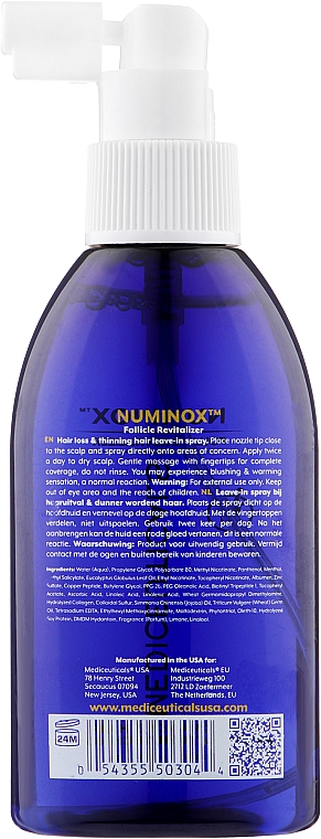 Стимулирующая сыворотка для мужчин для роста волос и здоровья кожи головы - Mediceuticals Advanced Hair Restoration Technology Numinox  — фото N4