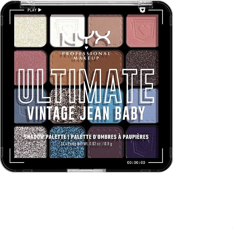 Палетка з 16 відтінків тіней для повік - NYX Professional Makeup Ultimate Shadow Palette — фото N24