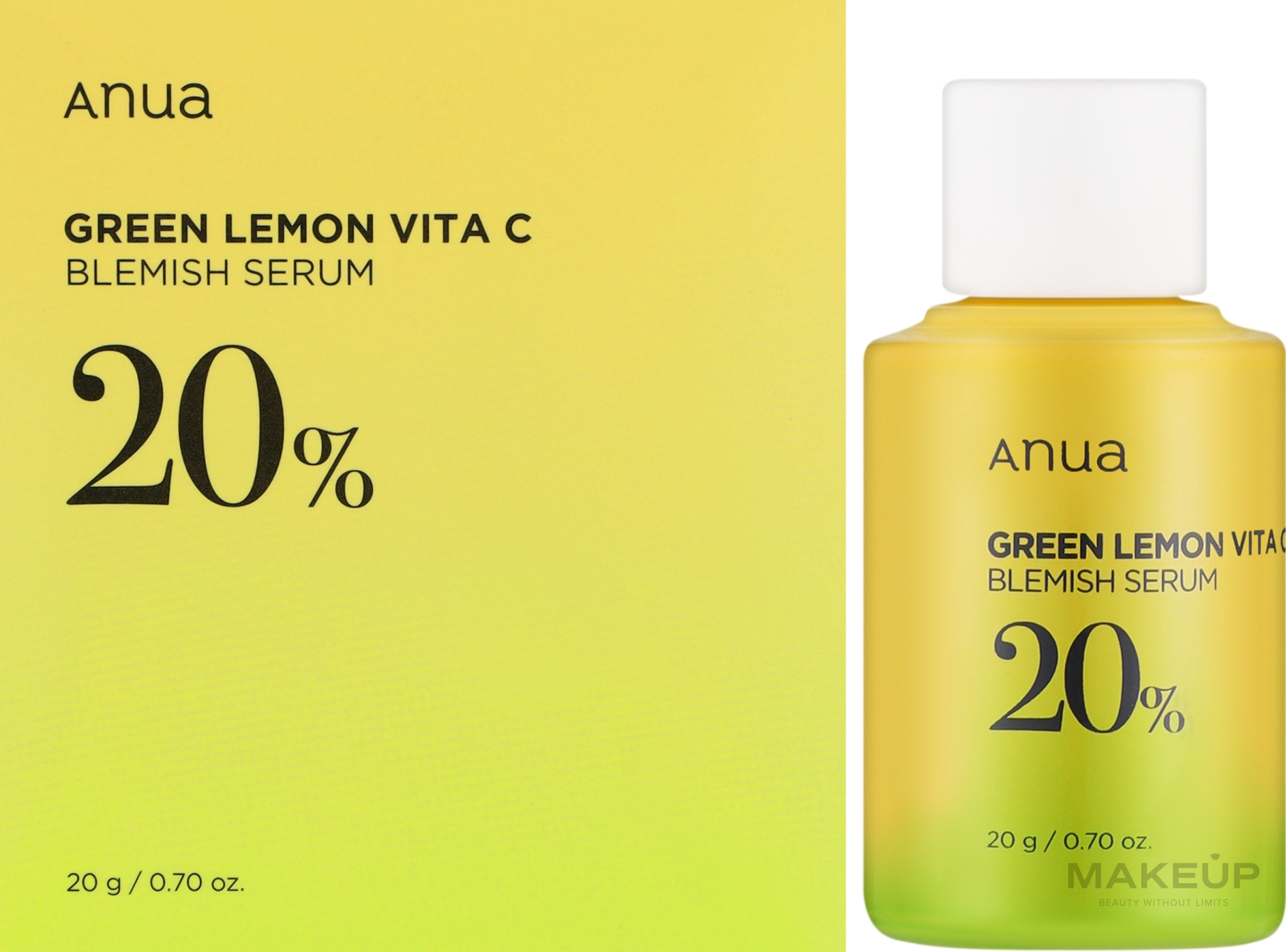 Осветляющая сыворотка для лица - Anua Green Lemon Vita C Blemish Serum — фото 20ml