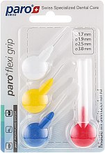 Парфумерія, косметика Набір зубних щіток, 4 різних розміру - Paro Swiss Flexi - Grip