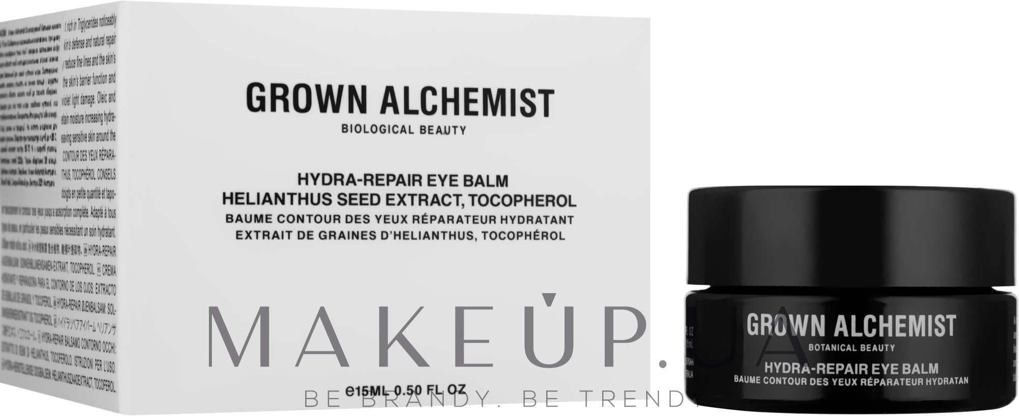 Зволожувальний бальзам для шкіри навколо очей - Grown Alchemist Intensive Hydra-Repair Eye Balm: Helianthus Seed Extract & Tocopherol — фото 15ml