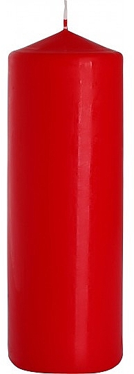 Свічка циліндрична 80x200 мм, червона - Bispol — фото N1