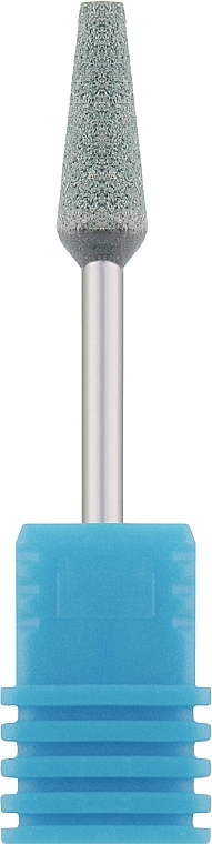 Фреза корундова "Куля велика подовжена", діаметр 6.0 мм, 45-3, сіра - Nail Drill — фото N1