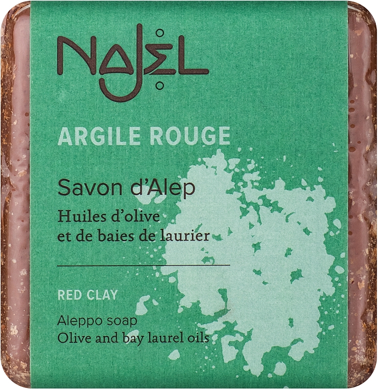 Мило алеппське "Червона глина" - Najel Aleppo Soap with Red Clay
