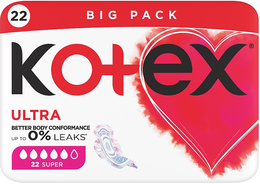 Гигиенические прокладки, 22 шт - Kotex Ultra Super Quadro — фото N2