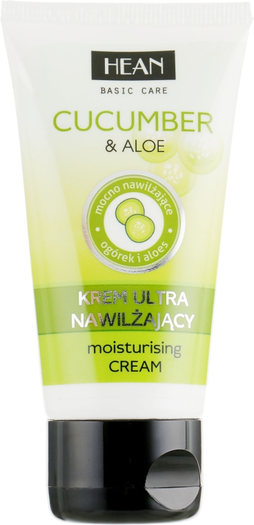 Ультразволожувальний крем для обличчя - Hean Basic Care Cucumber&Aloe Moisturizing Cream — фото N1