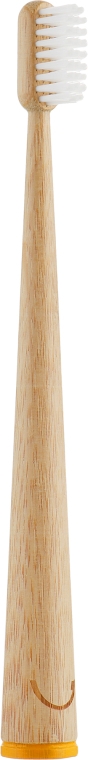 Бамбуковая зубная щетка, оранжевая - Zoobbee Toothbrush — фото N2