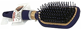 Щітка для волосся масажна квадратна, 26 см, синя - Titania — фото N1