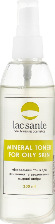 Минеральный тоник для очищения и увлажнения жирной кожи - Lac Sante Mineral Toner For Oily Skin