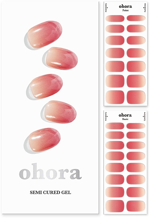 Набір гелевих наліпок для нігтів - Ohora Semicured Gel Nail — фото N1