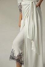 Комплект жіночий "Евіта", халат + сорочка, білий - German Volf — фото N4