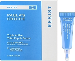 Потрійна активна відновлювальна сироватка для обличчя - Paula's Choice Resist Triple Active Repair Serum Travel Size — фото N2