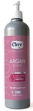 Шампунь для сухого волосся "Аргана та оливкове дерево" - Clere Argan & Olive Shampoo — фото N1