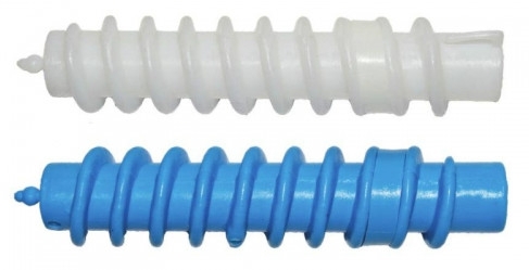 Спиральные бигуди для химической завивки d16, белые-синие - Tico Professional — фото N2