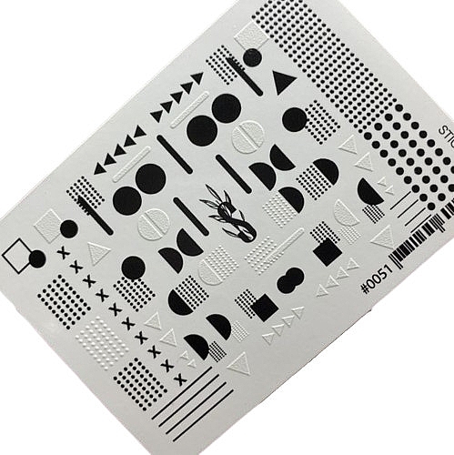 Дизайнерские наклейки для ногтей "Color 0051" - StickersSpace — фото N1