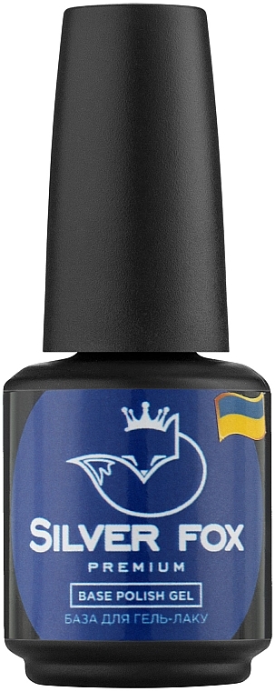 База для гель-лака "Sirius", 15 мл - Silver Fox Premium Base Polish Gel — фото N1