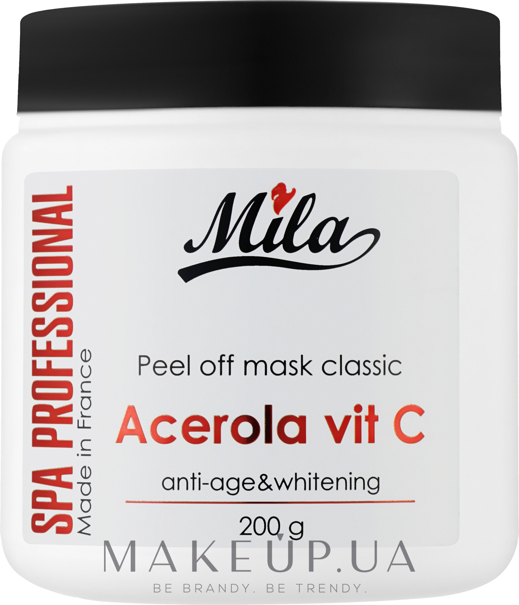 Маска альгінатна класична порошкова "Ацерола та вітамін С" - Mila Mask Peel Off Acerola — фото 200g
