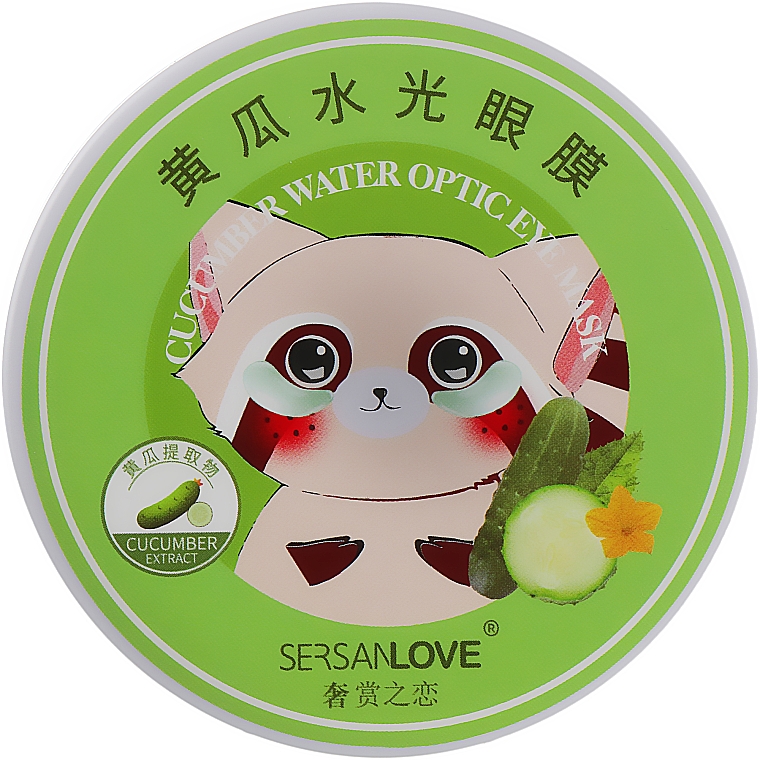 Патчи для глаз с экстрактом огурца - Sersanlove Cucumber Water Optic Eye Mask — фото N2