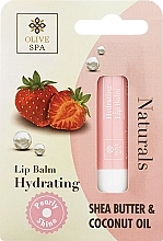 Бальзам для губ с ароматом клубники - Olive Spa Naturals Hydrating Lip Balm — фото N1