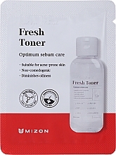 Парфумерія, косметика Тонер для проблемної шкіри з пептидами - Mizon Good Bye Blemish Fresh Toner (пробник)