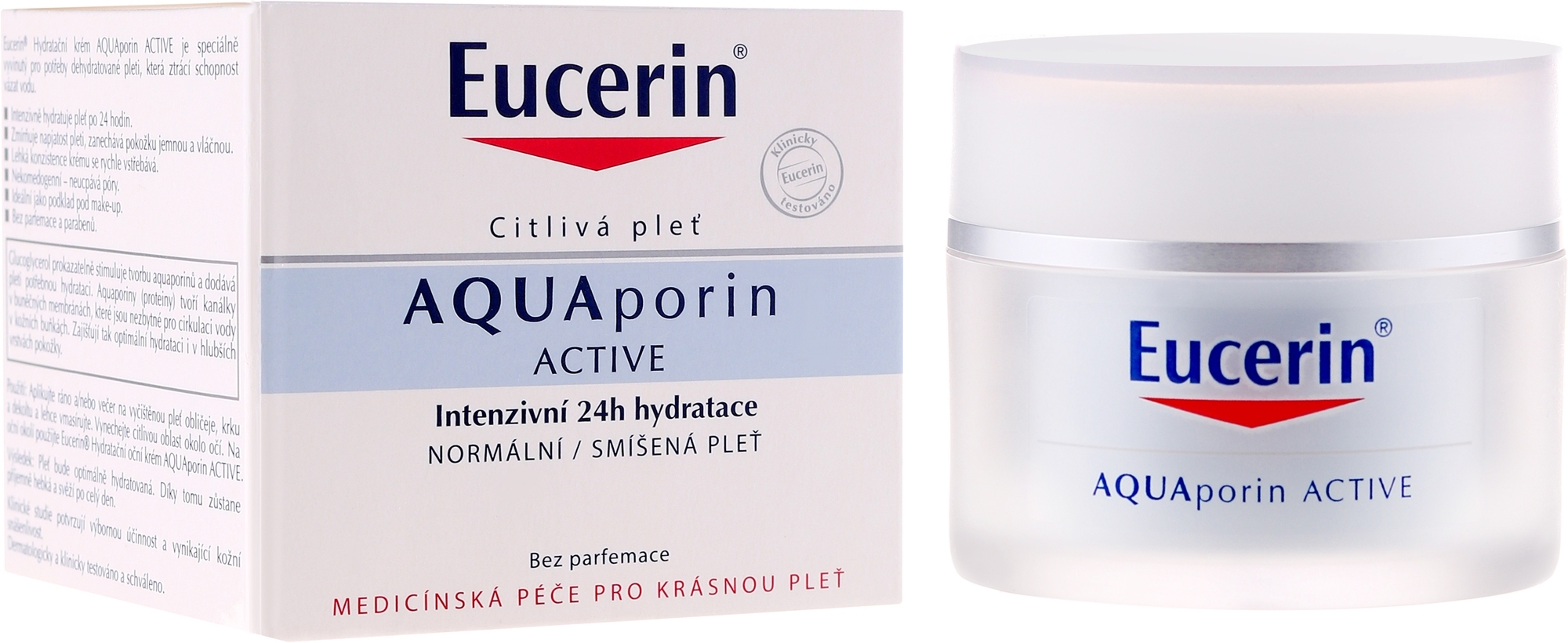 Увлажняющий крем для нормальной и комбинированной кожи лица - Eucerin AquaPorin Active Deep Long-lasting Hydration For Normal To Mixed Skin — фото 50ml