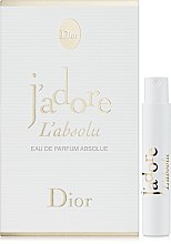 Духи, Парфюмерия, косметика Dior JAdore LAbsolu - Парфюмированная вода (пробник)