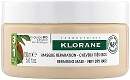 Духи, Парфюмерия, косметика Маска для волос 3 в 1 - Klorane Cupuacu Nourishing & Repairing Mask