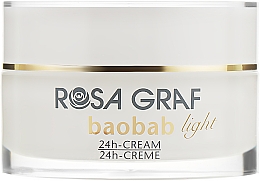 Парфумерія, косметика Легкий зволожувальний крем з екстрактом плодів баобаба і Q10 - Rosa Graf Baobab Light 24h Cream