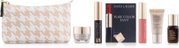 Парфумерія, косметика Набір - Estee Lauder (lip/gl/4.6 ml + cr/7ml + balm/5ml + mascara/3ml + complex/7ml + lipstick/1шт + bag)